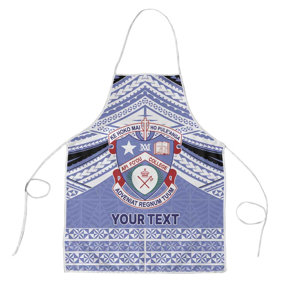 Personalised Tonga Apifoou College Apron Polynesian Ngatu Tribal - Polynesian Pride
