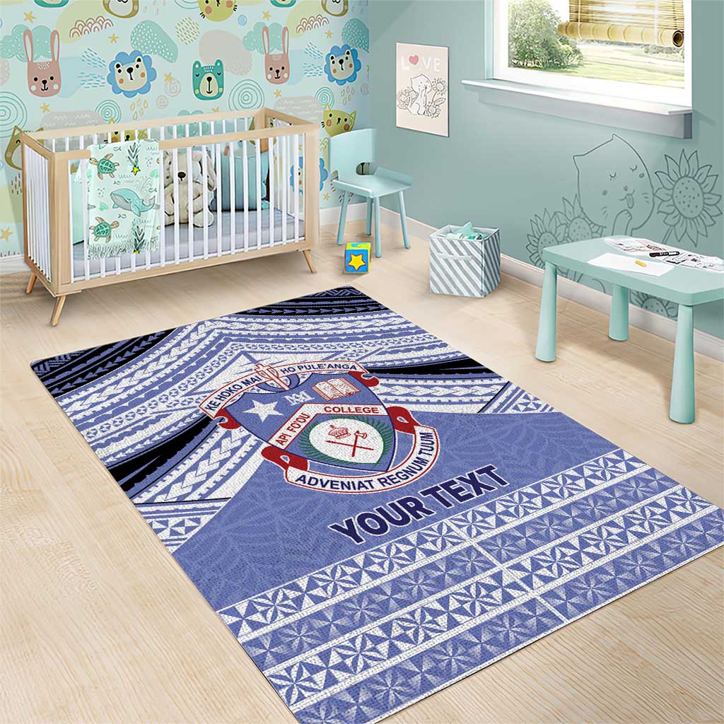 Personalised Tonga Apifoou College Area Rug Polynesian Ngatu Tribal