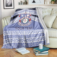 Personalised Tonga Apifoou College Blanket Polynesian Ngatu Tribal
