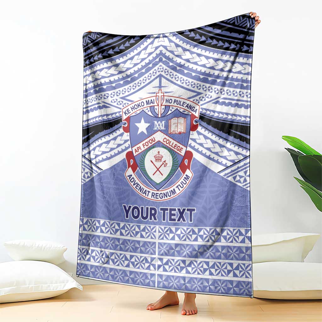 Personalised Tonga Apifoou College Blanket Polynesian Ngatu Tribal