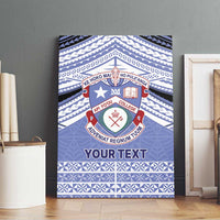 Personalised Tonga Apifoou College Canvas Wall Art Polynesian Ngatu Tribal