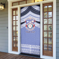 Personalised Tonga Apifoou College Door Cover Polynesian Ngatu Tribal - Polynesian Pride