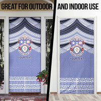 Personalised Tonga Apifoou College Door Cover Polynesian Ngatu Tribal - Polynesian Pride