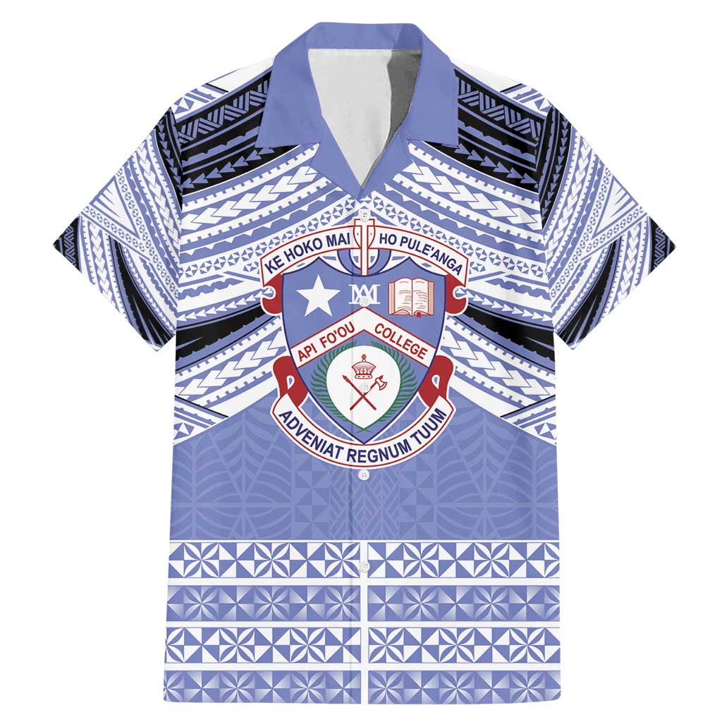 Personalised Tonga Apifoou College Family Matching Mermaid Dress and Hawaiian Shirt Polynesian Ngatu Tribal