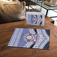 Personalised Tonga Apifoou College Puzzle Polynesian Ngatu Tribal - Polynesian Pride