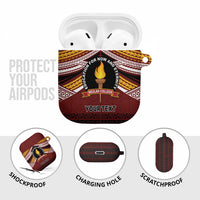 Personalised Tonga Beulah College AirPods Case Polynesian Ngatu Tribal - Polynesian Pride