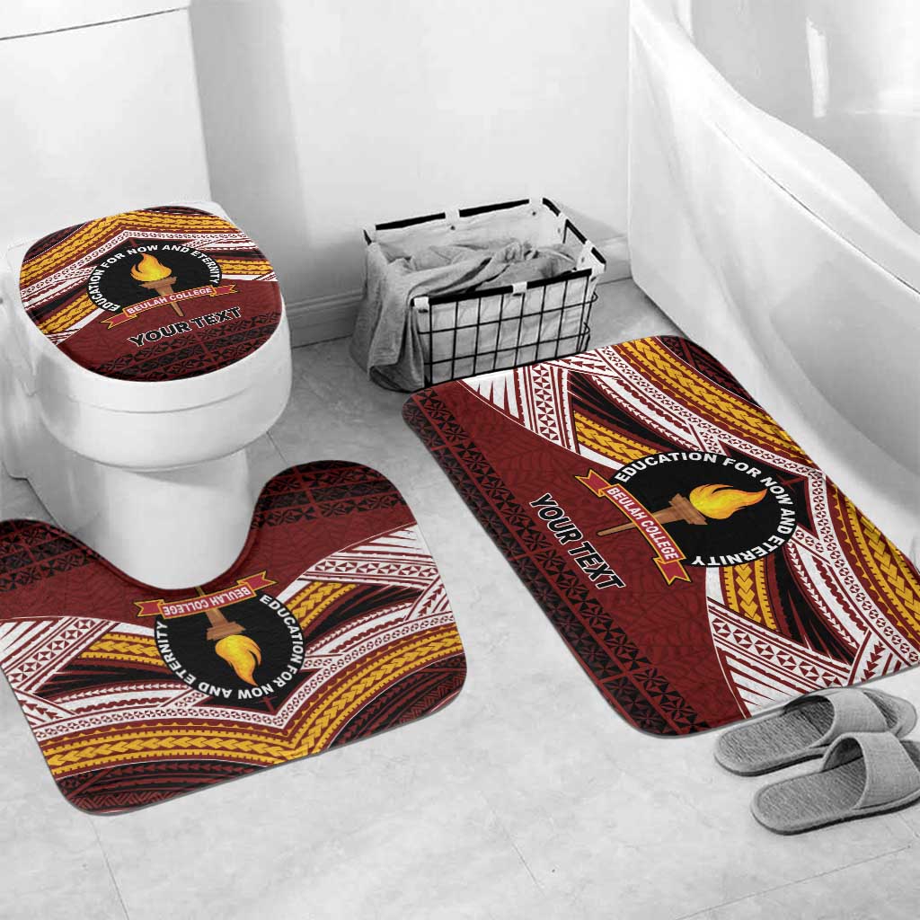 Personalised Tonga Beulah College Bathroom Set Polynesian Ngatu Tribal - Polynesian Pride