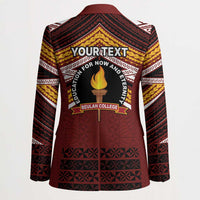 Personalised Tonga Beulah College Blazer Polynesian Ngatu Tribal - Polynesian Pride