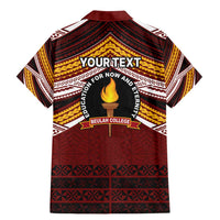 Personalised Tonga Beulah College Family Matching Mermaid Dress and Hawaiian Shirt Polynesian Ngatu Tribal