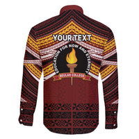 Personalised Tonga Beulah College Family Matching Short Sleeve Bodycon Dress and Hawaiian Shirt Polynesian Ngatu Tribal