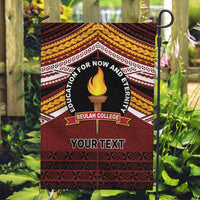 Personalised Tonga Beulah College Garden Flag Polynesian Ngatu Tribal