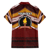 Personalised Tonga Beulah College Hawaiian Shirt Polynesian Ngatu Tribal