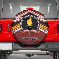 Personalised Tonga Beulah College Spare Tire Cover Polynesian Ngatu Tribal