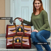 Personalised Tonga Beulah College Travel Bag Polynesian Ngatu Tribal - Polynesian Pride