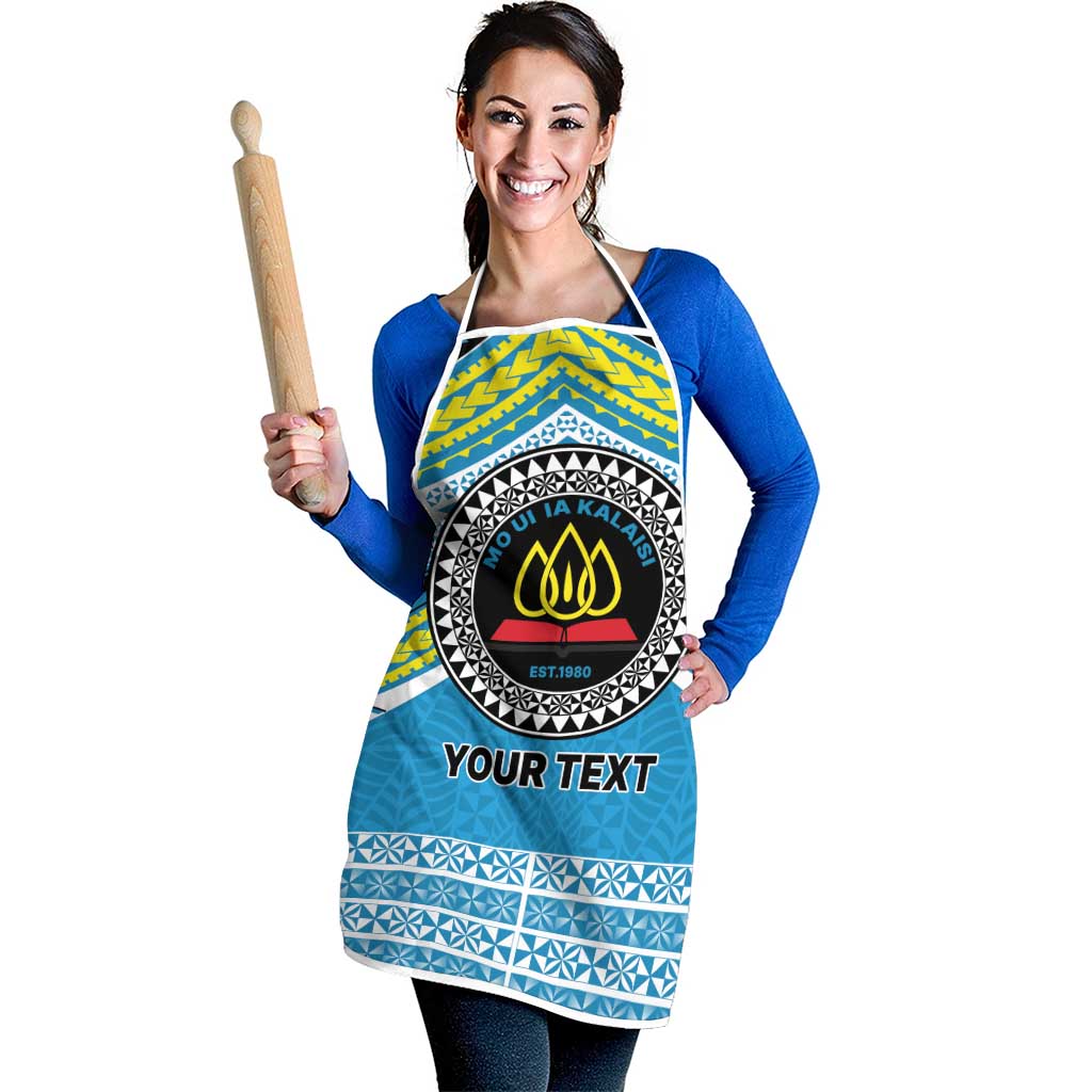 Personalised Tonga Lavengamalie College Apron Polynesian Ngatu Tribal - Polynesian Pride