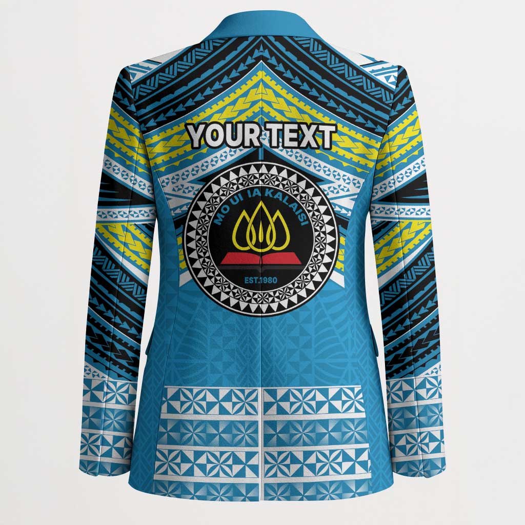 Personalised Tonga Lavengamalie College Blazer Polynesian Ngatu Tribal - Polynesian Pride