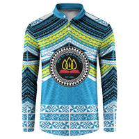 Personalised Tonga Lavengamalie College Button Sweatshirt Polynesian Ngatu Tribal