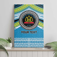 Personalised Tonga Lavengamalie College Canvas Wall Art Polynesian Ngatu Tribal