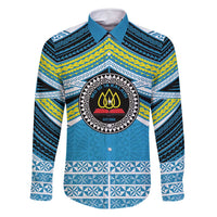 Personalised Tonga Lavengamalie College Family Matching Off Shoulder Maxi Dress and Hawaiian Shirt Polynesian Ngatu Tribal