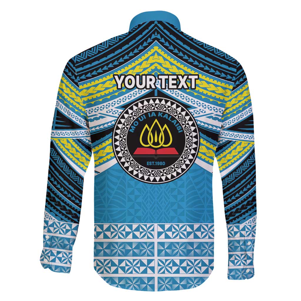 Personalised Tonga Lavengamalie College Family Matching Summer Maxi Dress and Hawaiian Shirt Polynesian Ngatu Tribal