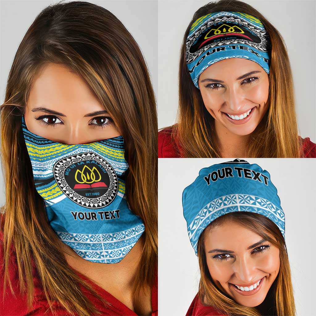Personalised Tonga Lavengamalie College Neck Gaiter Polynesian Ngatu Tribal - Polynesian Pride