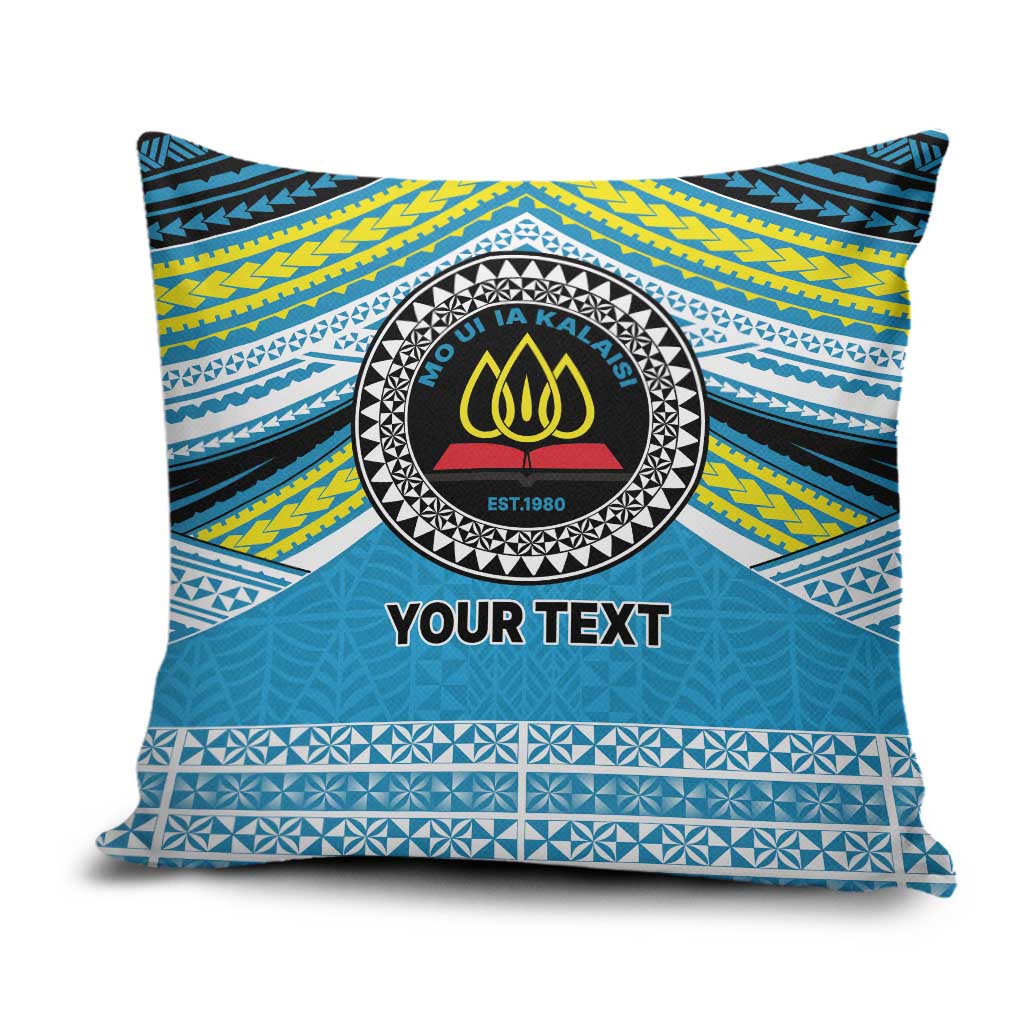 Personalised Tonga Lavengamalie College Pillow Cover Polynesian Ngatu Tribal - Polynesian Pride