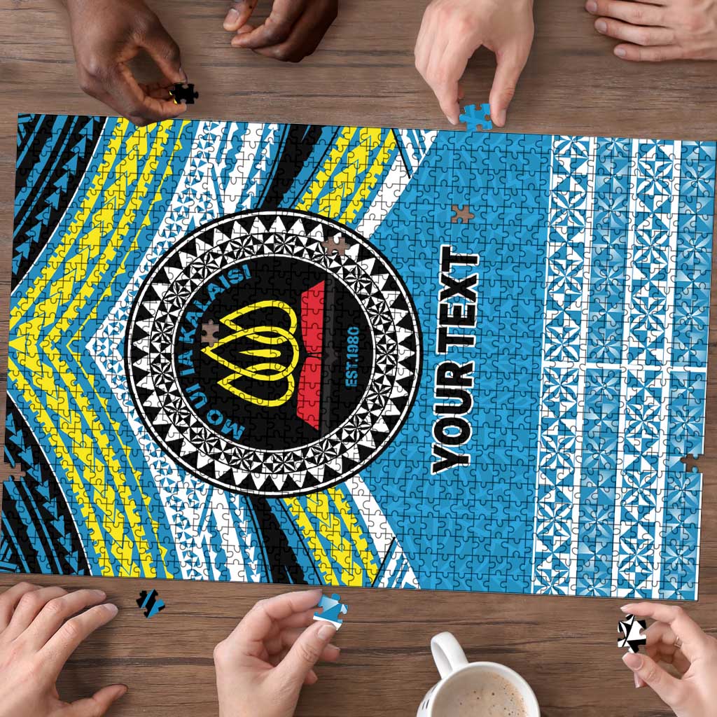 Personalised Tonga Lavengamalie College Puzzle Polynesian Ngatu Tribal - Polynesian Pride