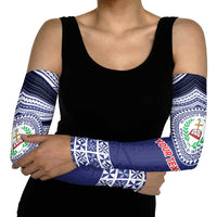 Personalised Tonga Sia'atoutai Theological College Arm Sleeves Polynesian Ngatu Tribal - Polynesian Pride