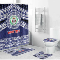 Personalised Tonga Sia'atoutai Theological College Bathroom Set Polynesian Ngatu Tribal - Polynesian Pride