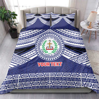 Personalised Tonga Sia'atoutai Theological College Bedding Set Polynesian Ngatu Tribal