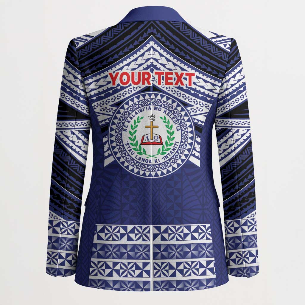 Personalised Tonga Sia'atoutai Theological College Blazer Polynesian Ngatu Tribal - Polynesian Pride