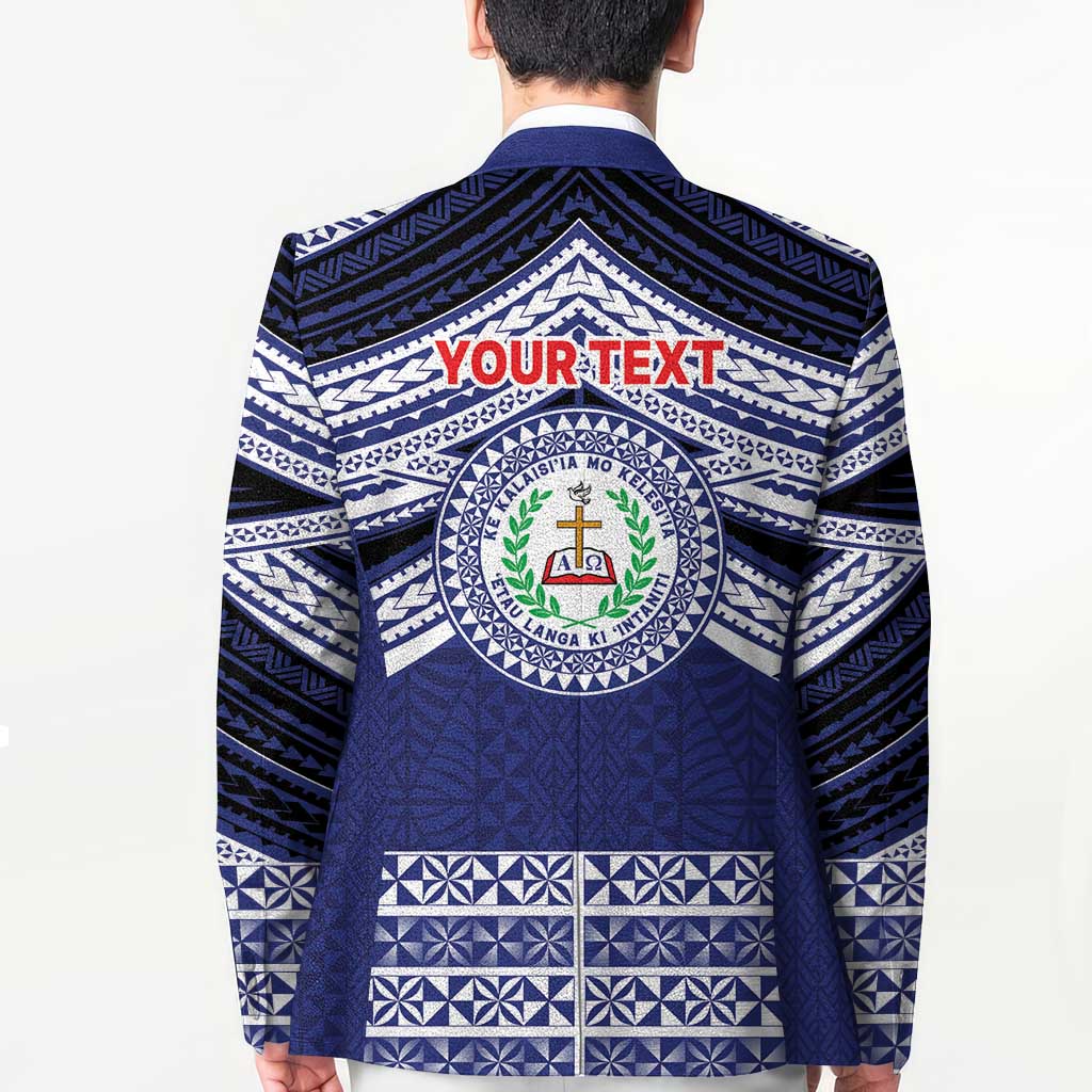 Personalised Tonga Sia'atoutai Theological College Blazer Polynesian Ngatu Tribal - Polynesian Pride
