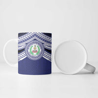 Personalised Tonga Sia'atoutai Theological College Ceramic Mug Polynesian Ngatu Tribal - Polynesian Pride