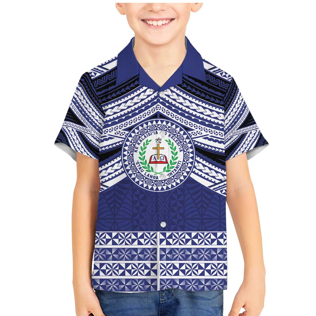 Personalised Tonga Sia'atoutai Theological College Family Matching Mermaid Dress and Hawaiian Shirt Polynesian Ngatu Tribal