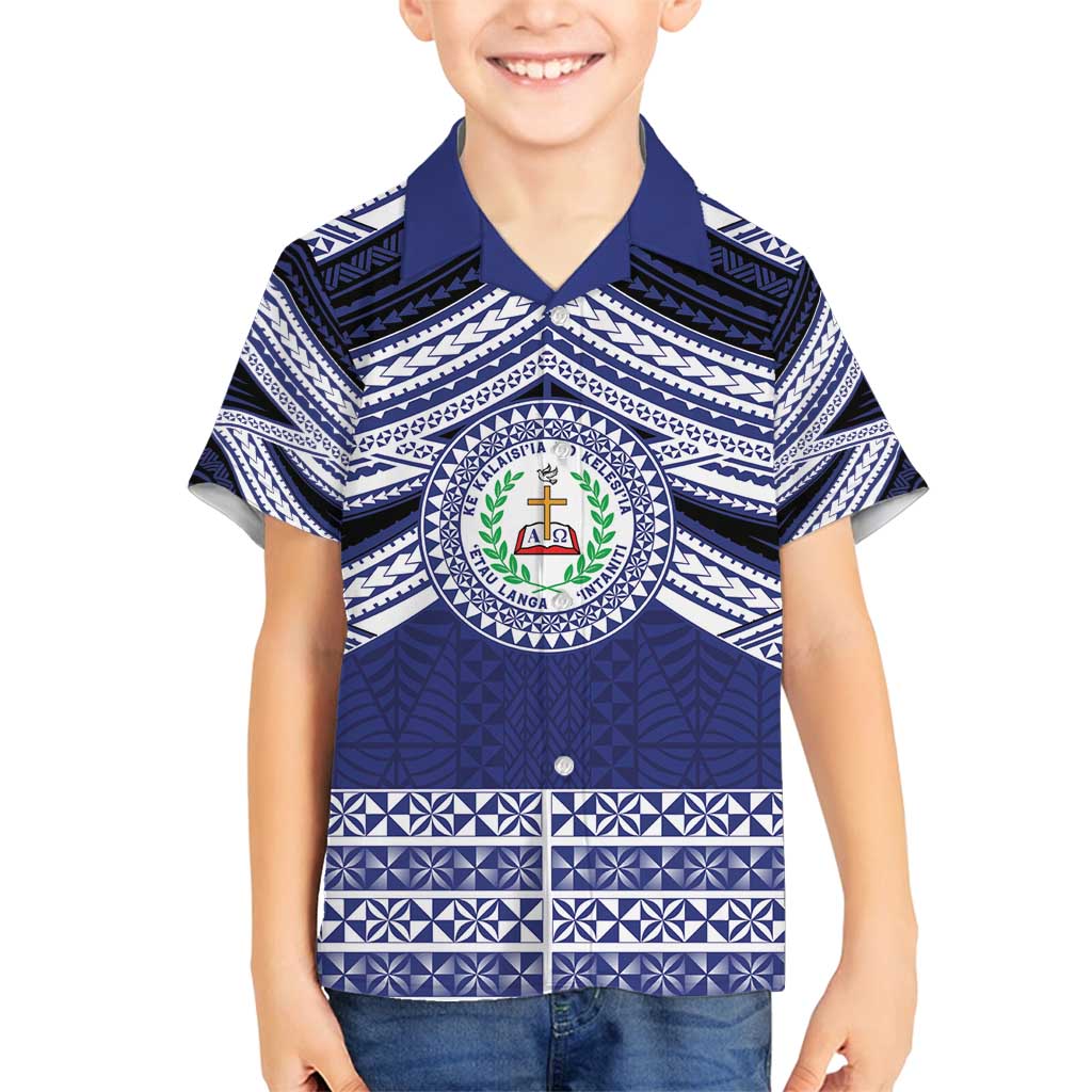Personalised Tonga Sia'atoutai Theological College Family Matching Summer Maxi Dress and Hawaiian Shirt Polynesian Ngatu Tribal