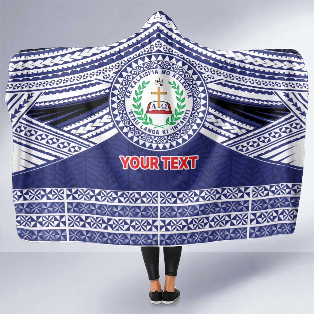 Personalised Tonga Sia'atoutai Theological College Hooded Blanket Polynesian Ngatu Tribal
