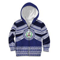 Personalised Tonga Sia'atoutai Theological College Kid Hoodie Polynesian Ngatu Tribal