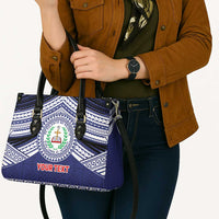 Personalised Tonga Sia'atoutai Theological College Leather Bag Polynesian Ngatu Tribal - Polynesian Pride