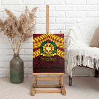 Personalised Tonga Vava'u High School Canvas Wall Art Polynesian Ngatu Tribal