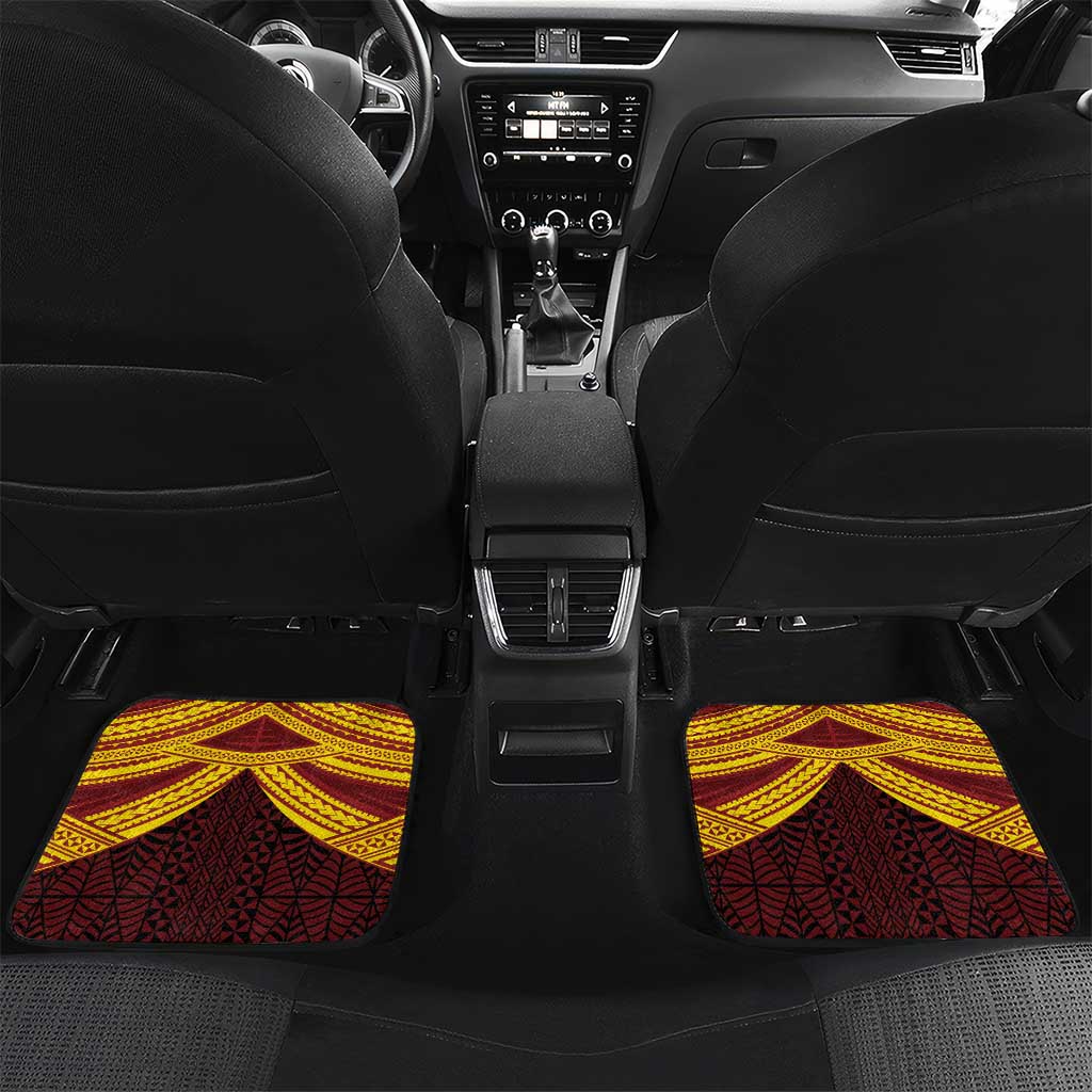 Personalised Tonga Vava'u High School Car Mats Polynesian Ngatu Tribal