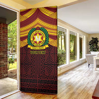 Personalised Tonga Vava'u High School Door Cover Polynesian Ngatu Tribal - Polynesian Pride
