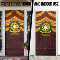 Personalised Tonga Vava'u High School Door Cover Polynesian Ngatu Tribal - Polynesian Pride