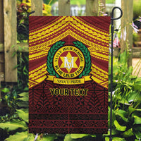 Personalised Tonga Vava'u High School Garden Flag Polynesian Ngatu Tribal
