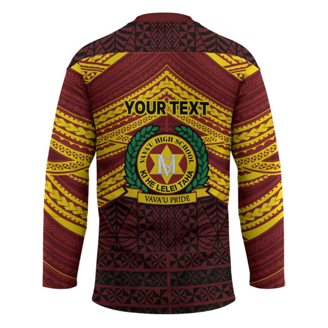 Personalised Tonga Vava'u High School Hockey Jersey Polynesian Ngatu Tribal - Polynesian Pride