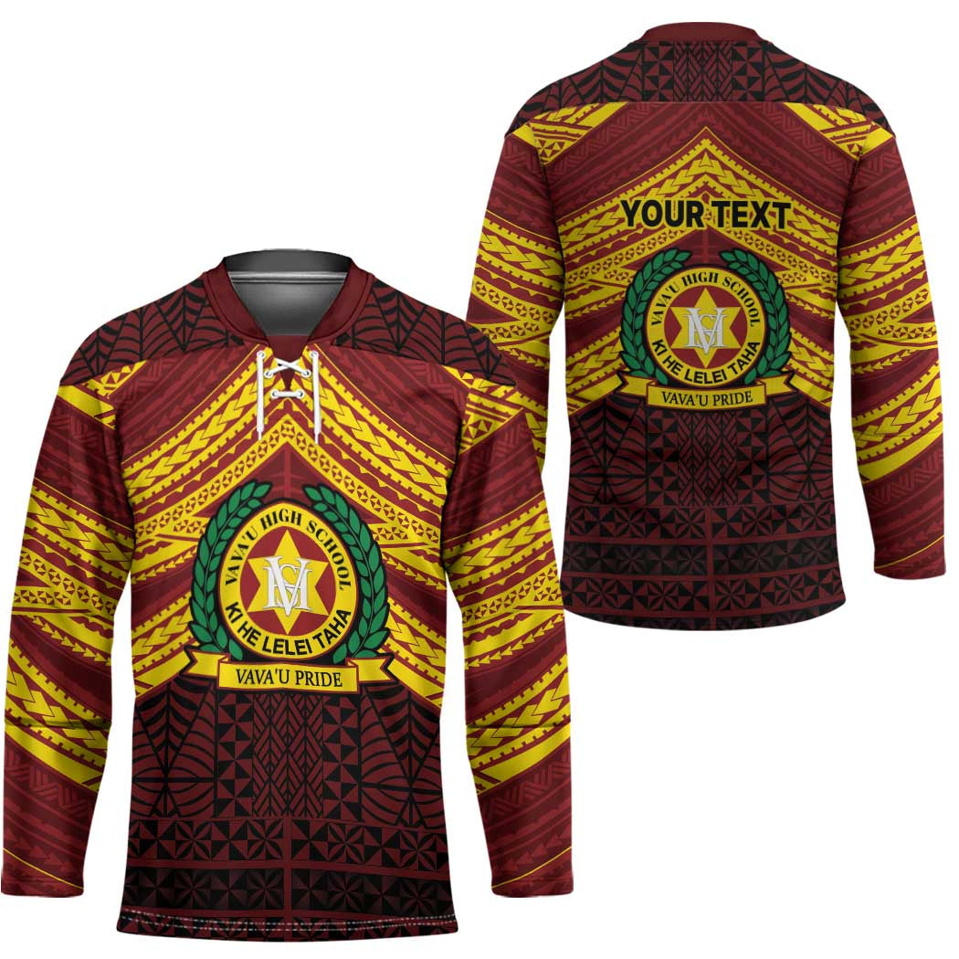 Personalised Tonga Vava'u High School Hockey Jersey Polynesian Ngatu Tribal - Polynesian Pride