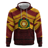 Personalised Tonga Vava'u High School Hoodie Polynesian Ngatu Tribal