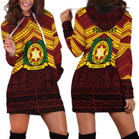 Personalised Tonga Vava'u High School Hoodie Dress Polynesian Ngatu Tribal