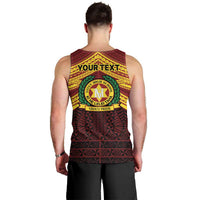 Personalised Tonga Vava'u High School Men Tank Top Polynesian Ngatu Tribal