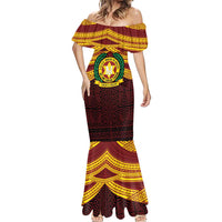 Personalised Tonga Vava'u High School Mermaid Dress Polynesian Ngatu Tribal