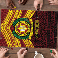 Personalised Tonga Vava'u High School Puzzle Polynesian Ngatu Tribal - Polynesian Pride